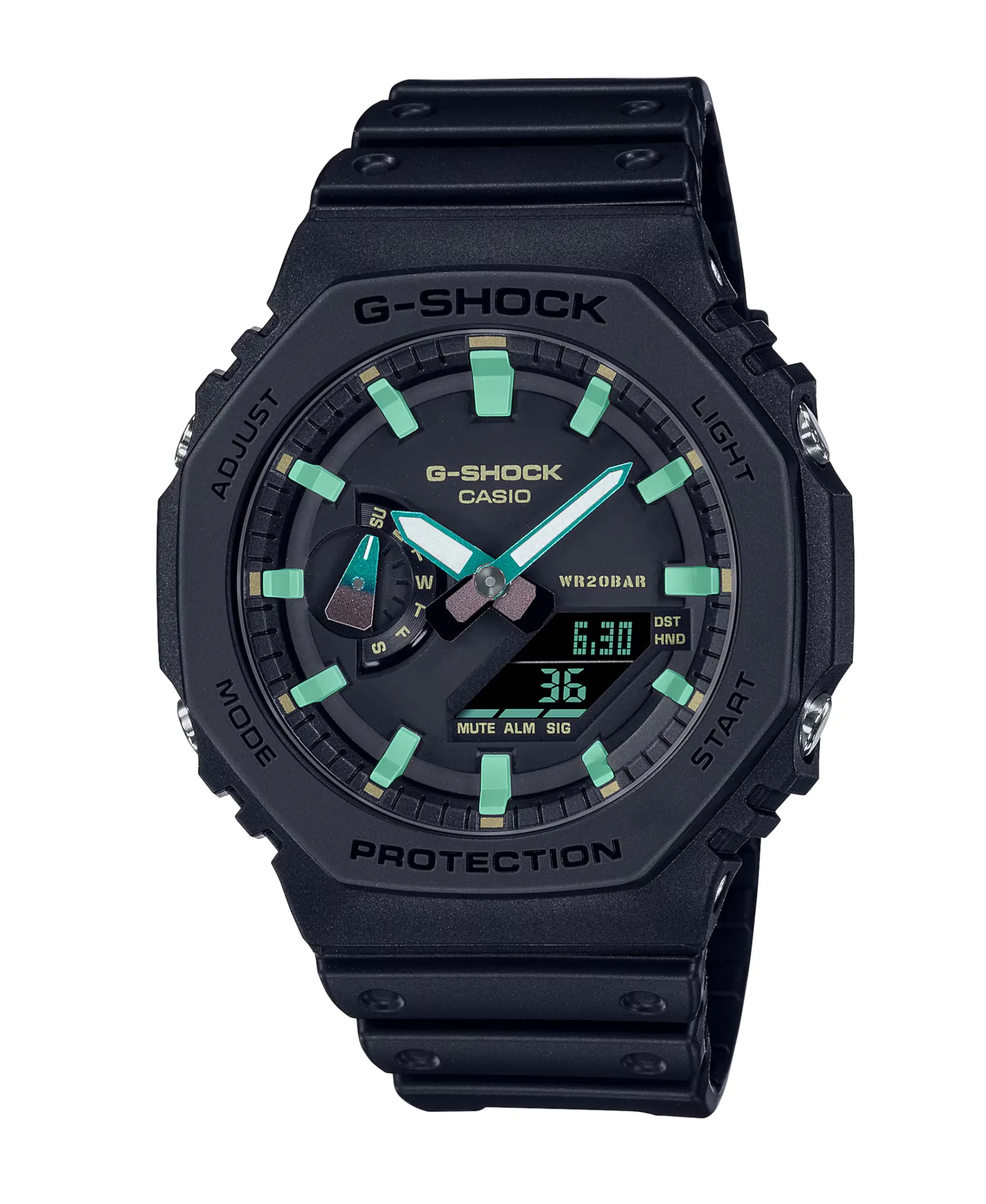 G-Shock Trend Negro 45,4 mm | GA-2100RC-1AER