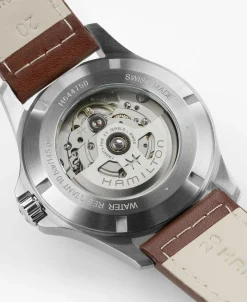 Hamilton Khaki Field King Day-Date Automático Azul Acero y Piel 40 mm | H64475540