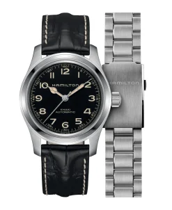 Hamilton Khaki Field Murph Auto Kit con brazalete Negro Acero 42 mm | H70605732