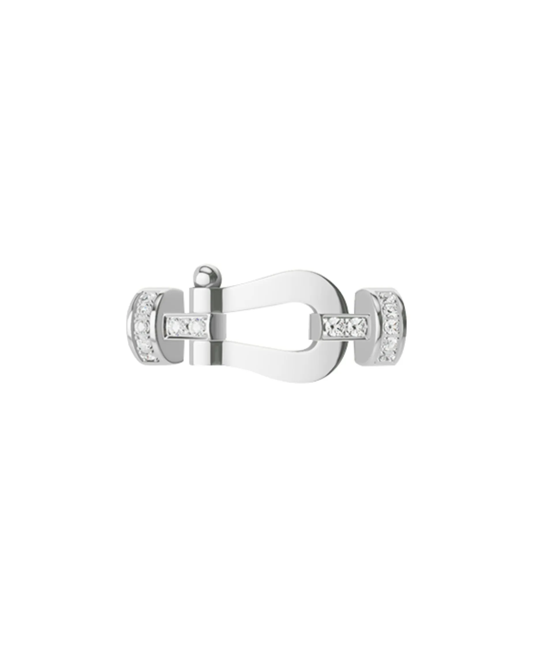 Hebilla FRED M Force 10 Oro Blanco 18K Diamantes | 0B0076