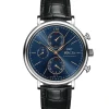 IWC Portofino Chronógrafo 42 mm Piel Negra Esfera Azul | IW391036