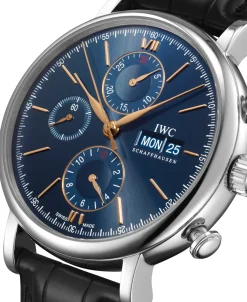 IWC Portofino Chronógrafo 42 mm Piel Negra Esfera Azul | IW391036