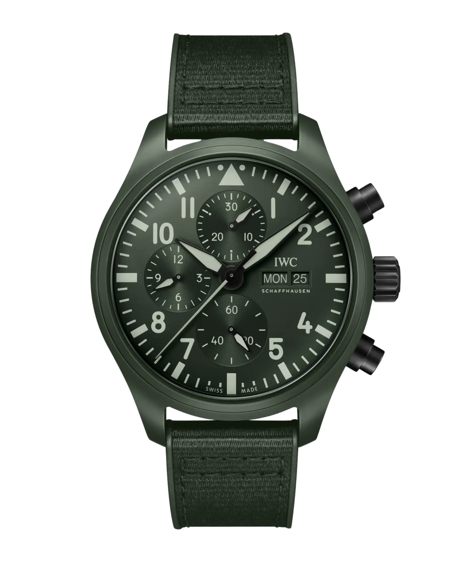 IWC Reloj de Aviador Cronógrafo TOP GUN Edición Woodlan 44,5 mm | IW389106