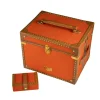 Joyero Ida Trunk WOLF Baúl Viaje Piel Naranja - 190039
