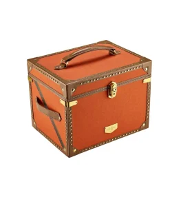 Joyero Ida Trunk WOLF Baúl Viaje Piel Naranja - 190039
