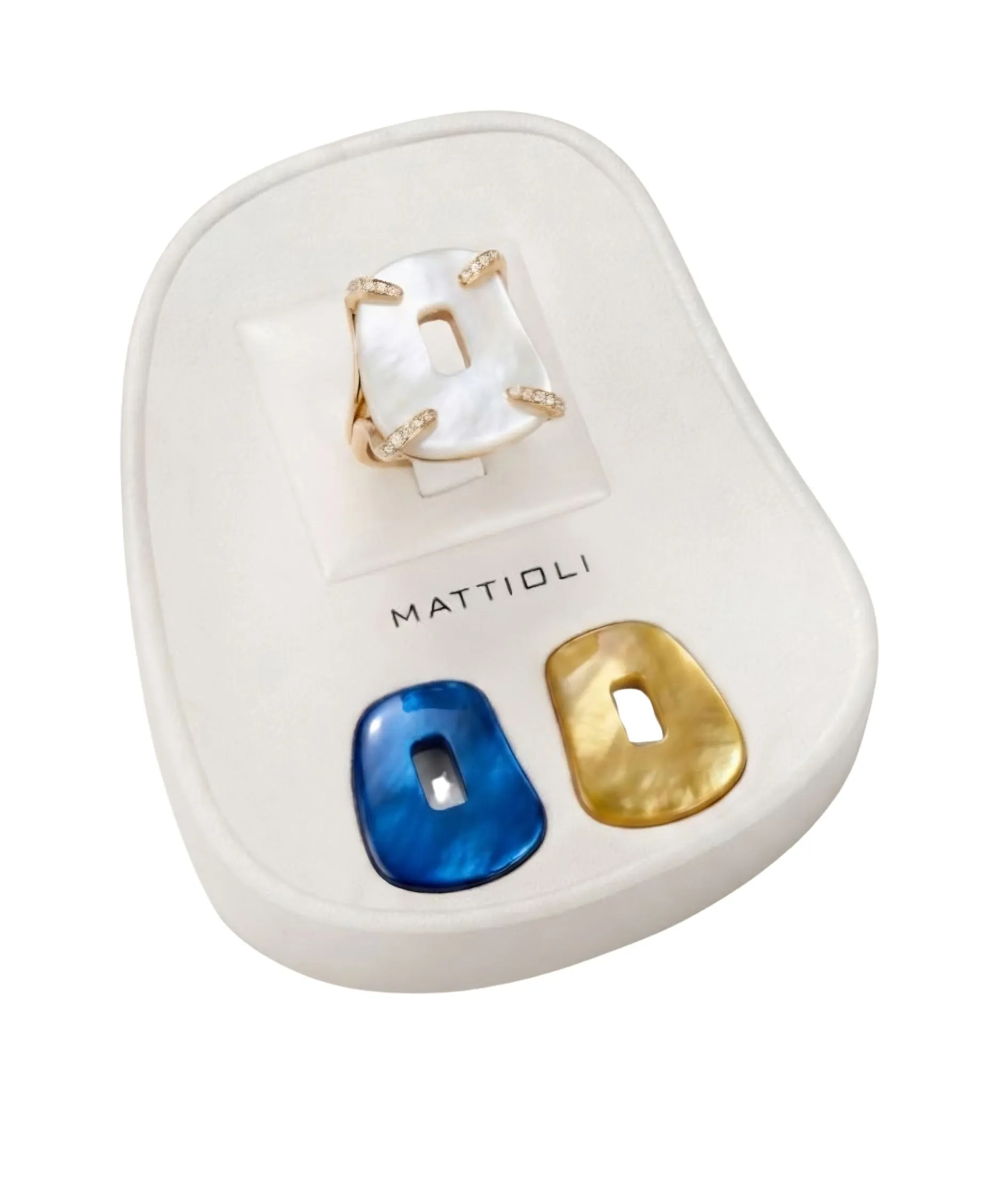 Kit Anillos Mattioli Puzzle En Oro Rosa Con Diamantes Marrones | MAN054R012G