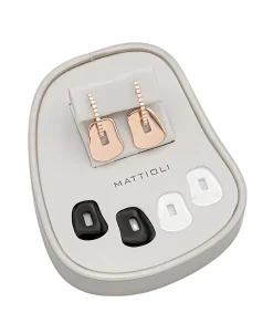 Kit Pendientes Mattioli Puzzel Con Diamantes en Oro Rosa | MOR054R151G
