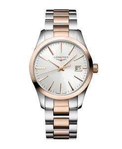 Longines Conquest Classic Bicolor PVD Rojo 34 mm | L2.386.3.72.7