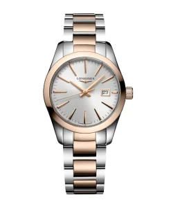 Longines Conquest Classic Bicolor PVD Rojo 29,50 mm | L2.286.3.72.7