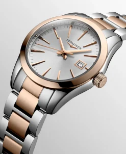 Longines Conquest Classic Bicolor PVD Rojo 29,50 mm | L2.286.3.72.7