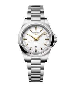 Longines Conquest Cuarzo Blanco Acero 30 mm | L3.350.4.12.6
