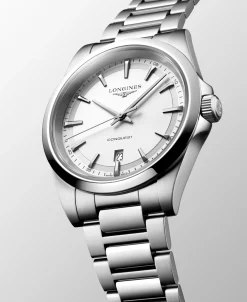 Longines Conquest Cuarzo Blanco Acero 41 mm | L3.860.4.12.6