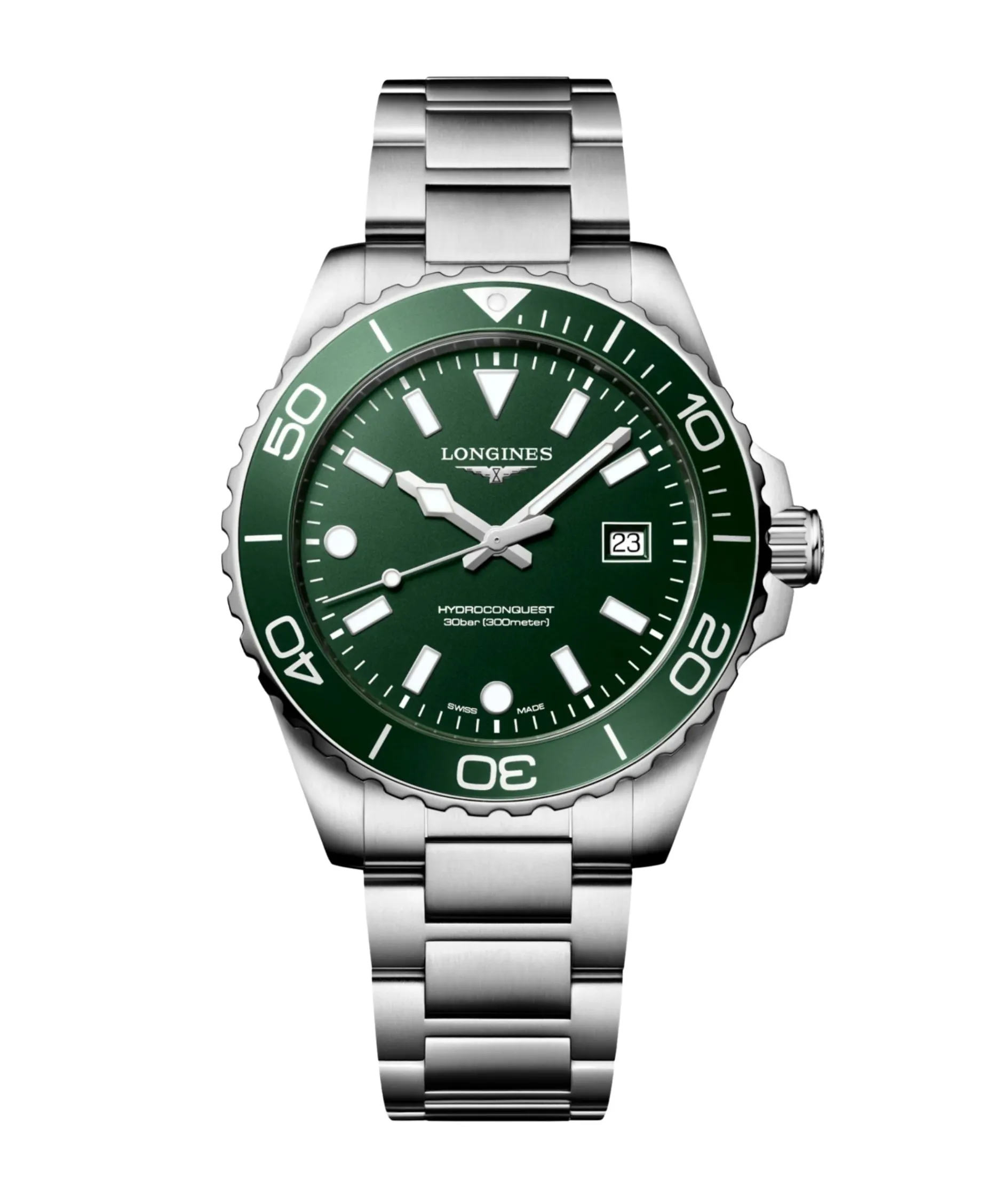 Longines HydroConquest Cuarzo Verde 42 mm | L3.769.4.06.6