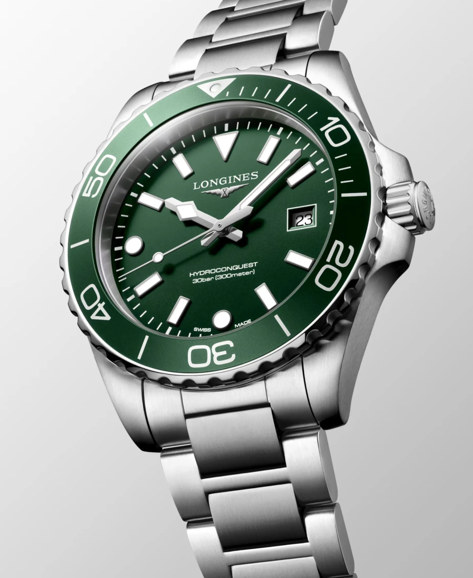 Longines HydroConquest Cuarzo Verde 42 mm | L3.769.4.06.6