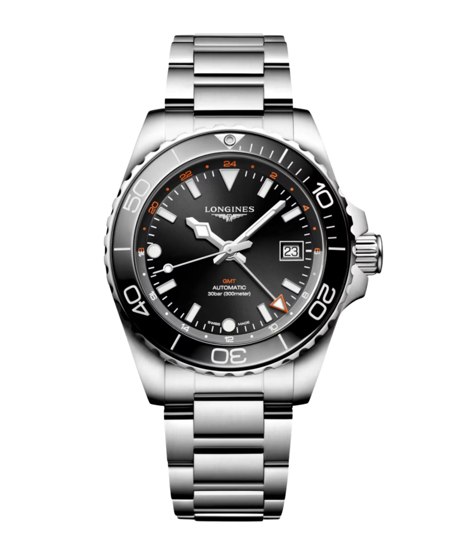Longines HydroConquest GMT Negro 41 mm | L3.790.4.56.6