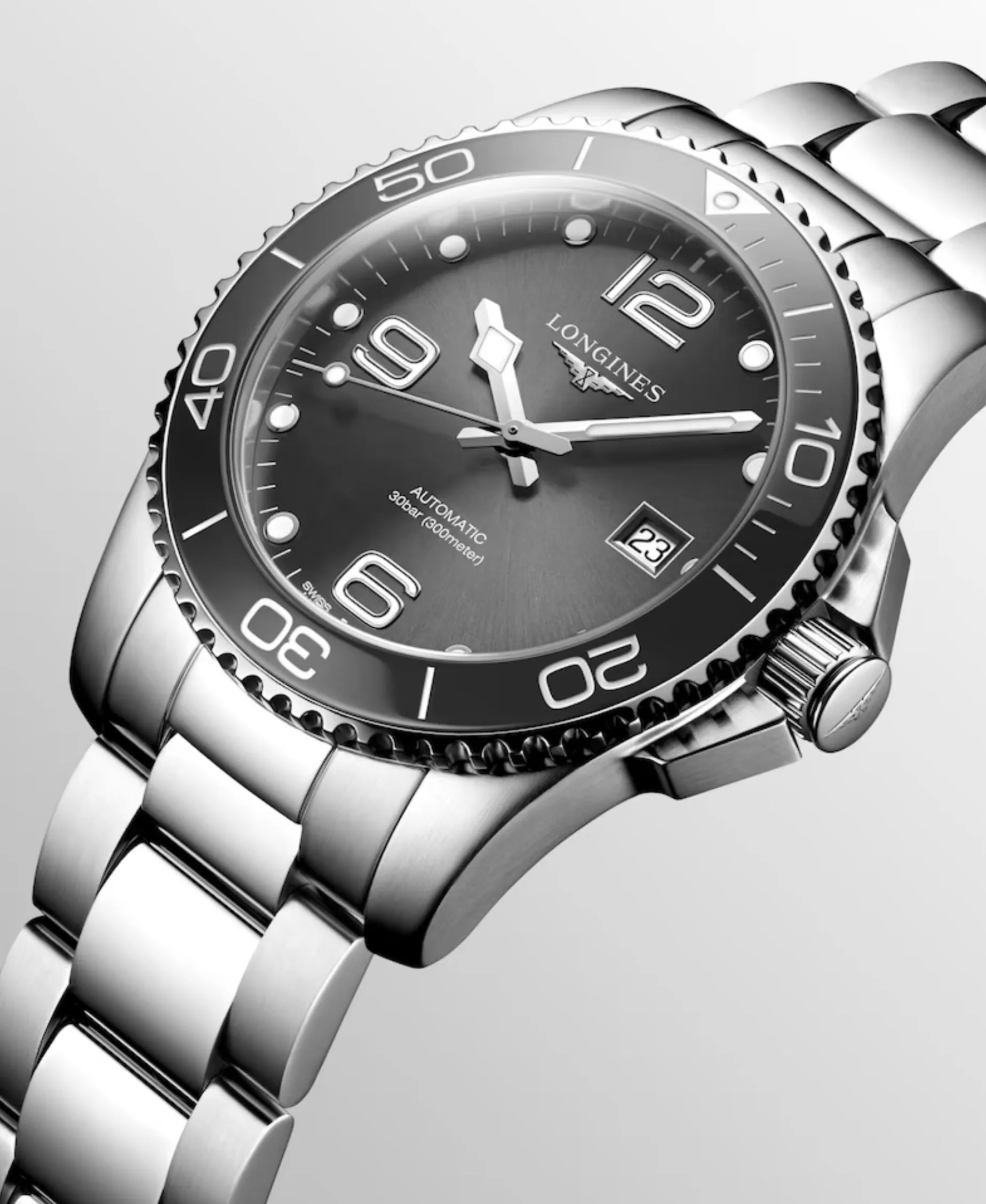 Longines HydroConquest Gris 41 mm | L3.781.4.76.6