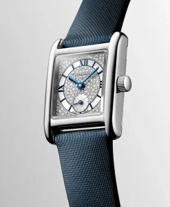 Longines Mini DolceVita Engaste Diamante Nieve Nácar Blanco Acero 21.50 x 29.00 mm | L5.200.4.87.2