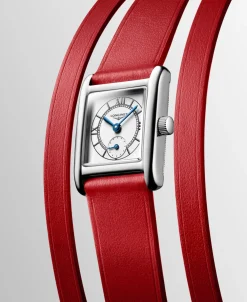 Longines Mini Dolcevita Plateado Double Turn Rojo 21,5 x 29 mm | L5.200.4.75.0