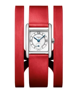 Longines Mini Dolcevita Plateado Double Turn Rojo 21,5 x 29 mm | L5.200.4.75.0