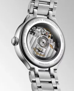 Longines PrimaLuna Automático Diamantes Madreperla Blanco Acero 30 mm | L8.123.4.87.6
