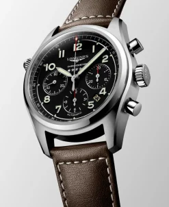 Longines Spirit Chronograph Negro 42 mm | L3.820.4.53.0