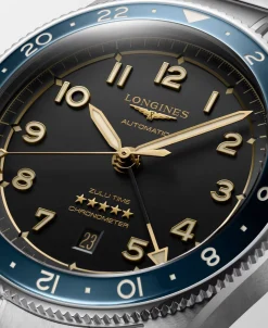 Longines Spirit Zulu Time Acero Inoxidable y Cerámica 42 mm | L3.812.4.60.6