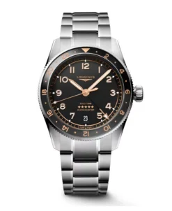Longines Spirit Zulu Time Esfera Negra 39 mm | L3.802.4.50.6