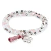 Marina García Zen Mármol y Trébol Pulsera Plata Baño Rodio Cristales Strass | 90808UT