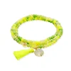 Marina García Zen Pulsera Plata Baño Oro Cuarzo Limón | 91194UAG
