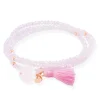 Marina García Zen Rosa Pulsera Plata Baño Oro Rosa Cuarzo Rosa | 90086US