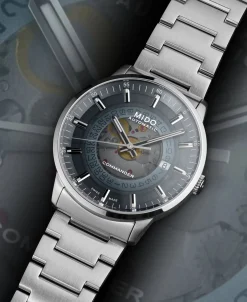 MIDO Commander Gradient Azul Acero 40 mm | M021.407.11.411.01