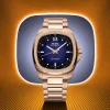MIDO Multifort TV Big Date Automático Azul Acero PVD Oro Rosa 40 mm | M049.526.33.041.00
