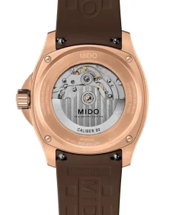 MIDO Multifort TV Big Date Automático Marrón Acero PVD Oro Rosa 40 mm | M049.526.37.291.00