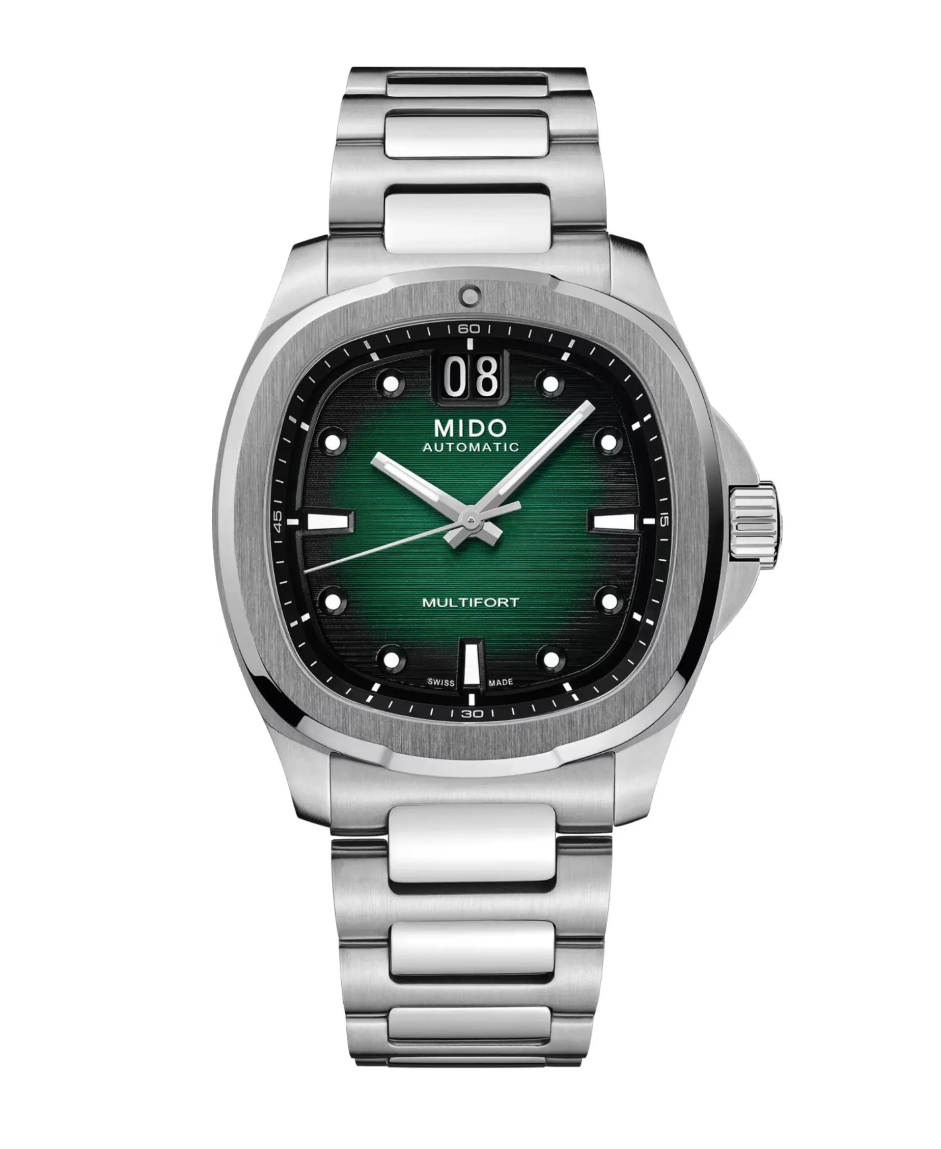 MIDO Multifort TV Big Date Automático Verde Acero 40 mm | M049.526.11.091.00