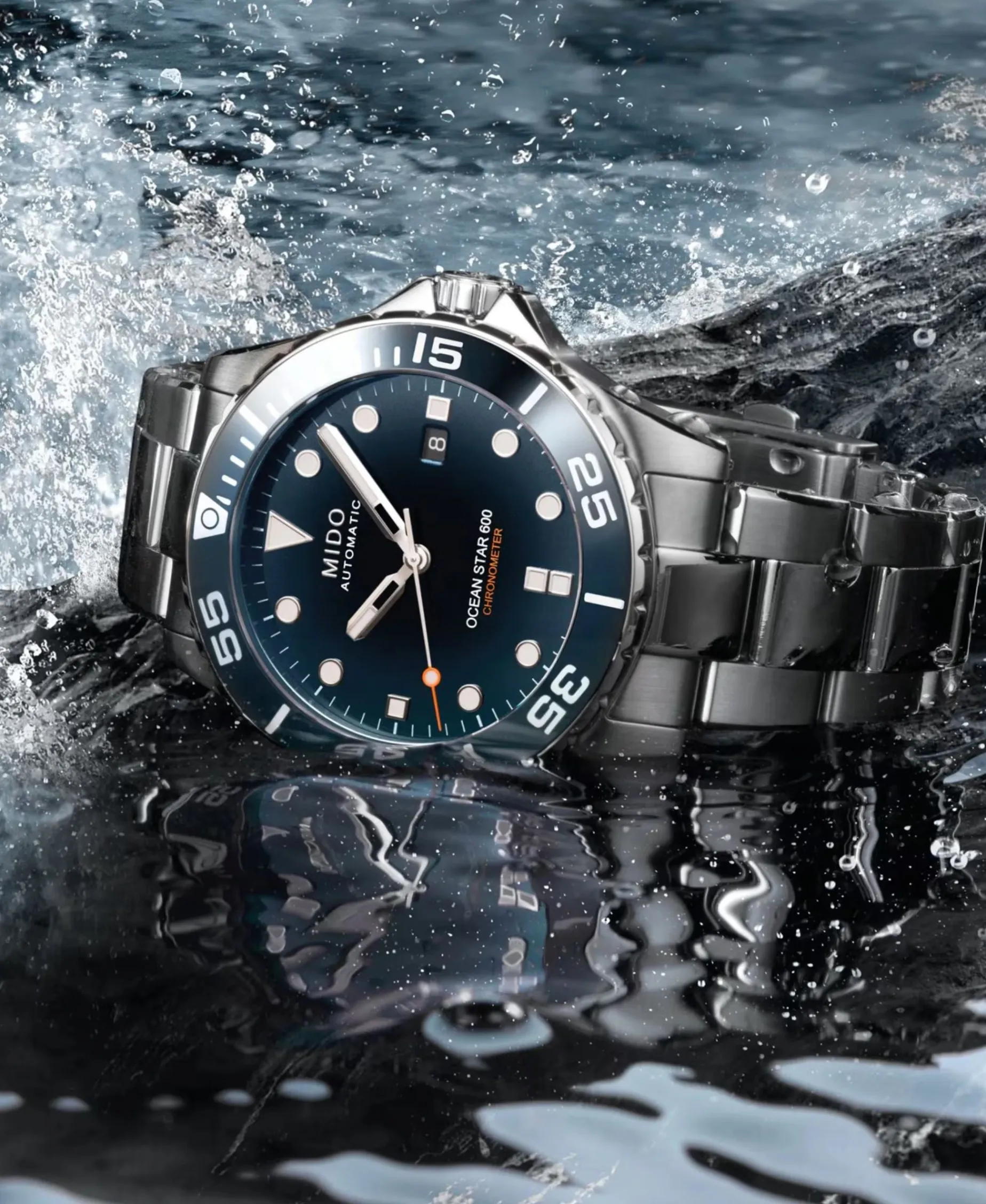 MIDO Ocean Star 600 Azul Acero 43,5 mm | M026.608.11.041.01