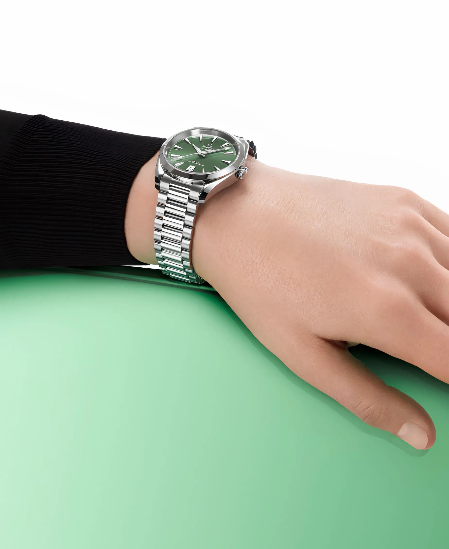 OMEGA Seamaster Aqua Terra Shades Verde Bahía Acero 38 mm | 220.10.38.20.10.002