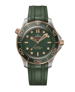OMEGA Seamaster Diver 300M Verde Titanio y Bronze Gold Correa Verde 42 mm | 210.92.42.20.10.001