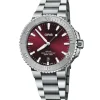 ORIS Aquis Date Relief Rojo Acero 41,50 mm | 01 733 7766 4158-07 8 22 05PEB