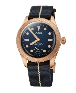 ORIS Carl Brashear Calibre 401 Limited Edition Azul 40mm | 01 401 7764 3185-Set