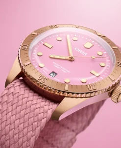 ORIS Divers Sixty-Five Cotton Candy 38 mm Bronce