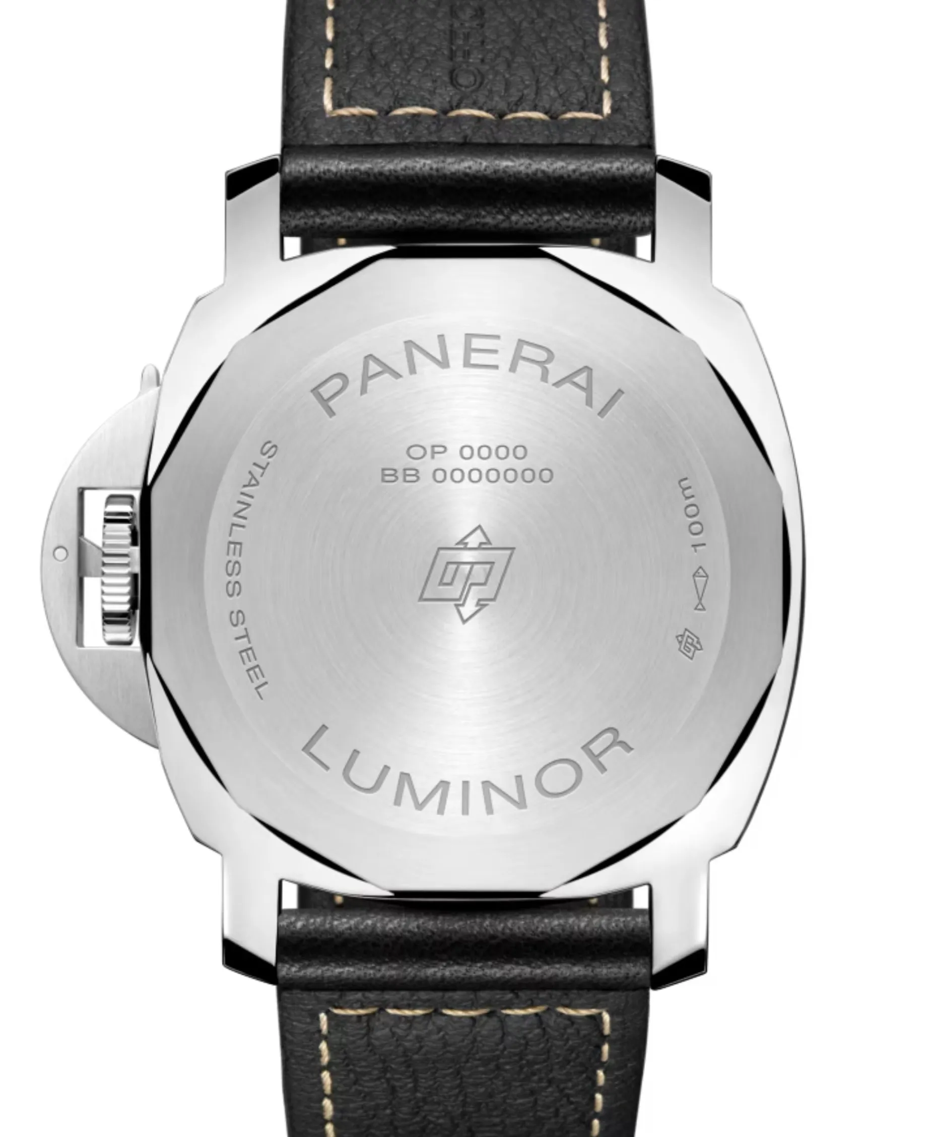 Panerai Luminor Logo Cuerda Manual Negro Acero 44 mm | PAM01084