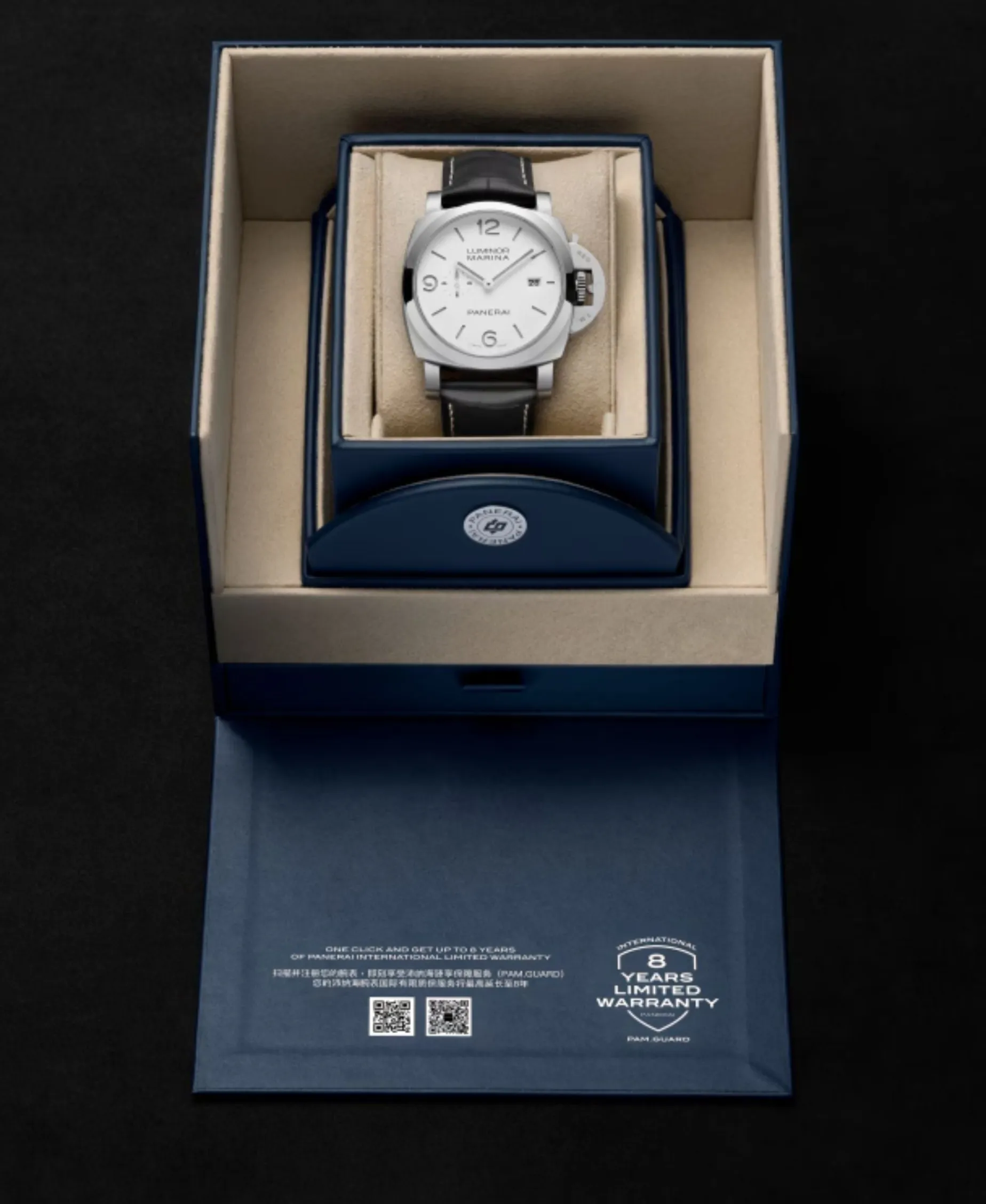 Panerai Luminor Marina Automático Blanco Acero 44 mm | PAM03314