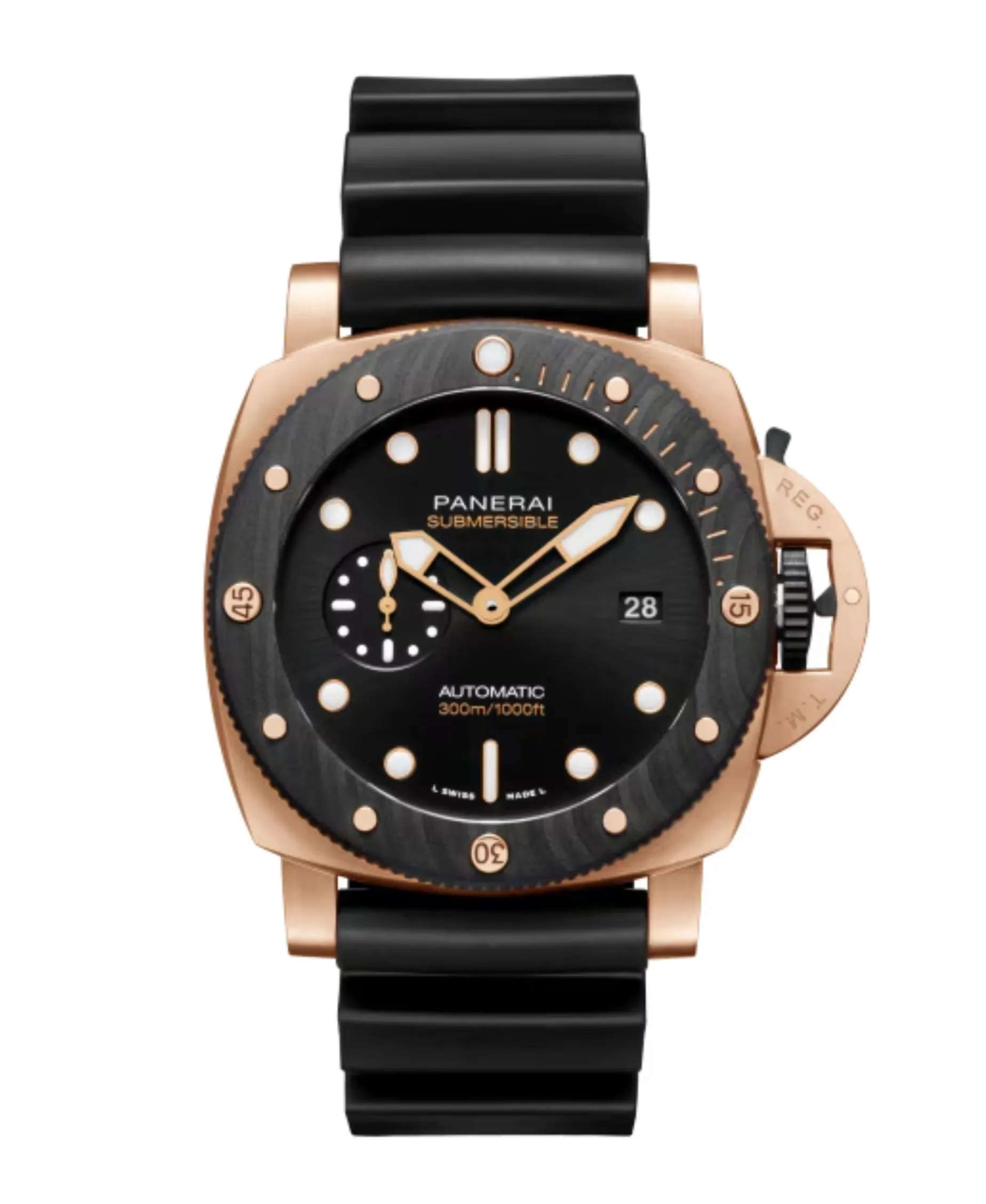 Panerai Submersible Automático Negro Goldtech™ 44 mm | PAM02070