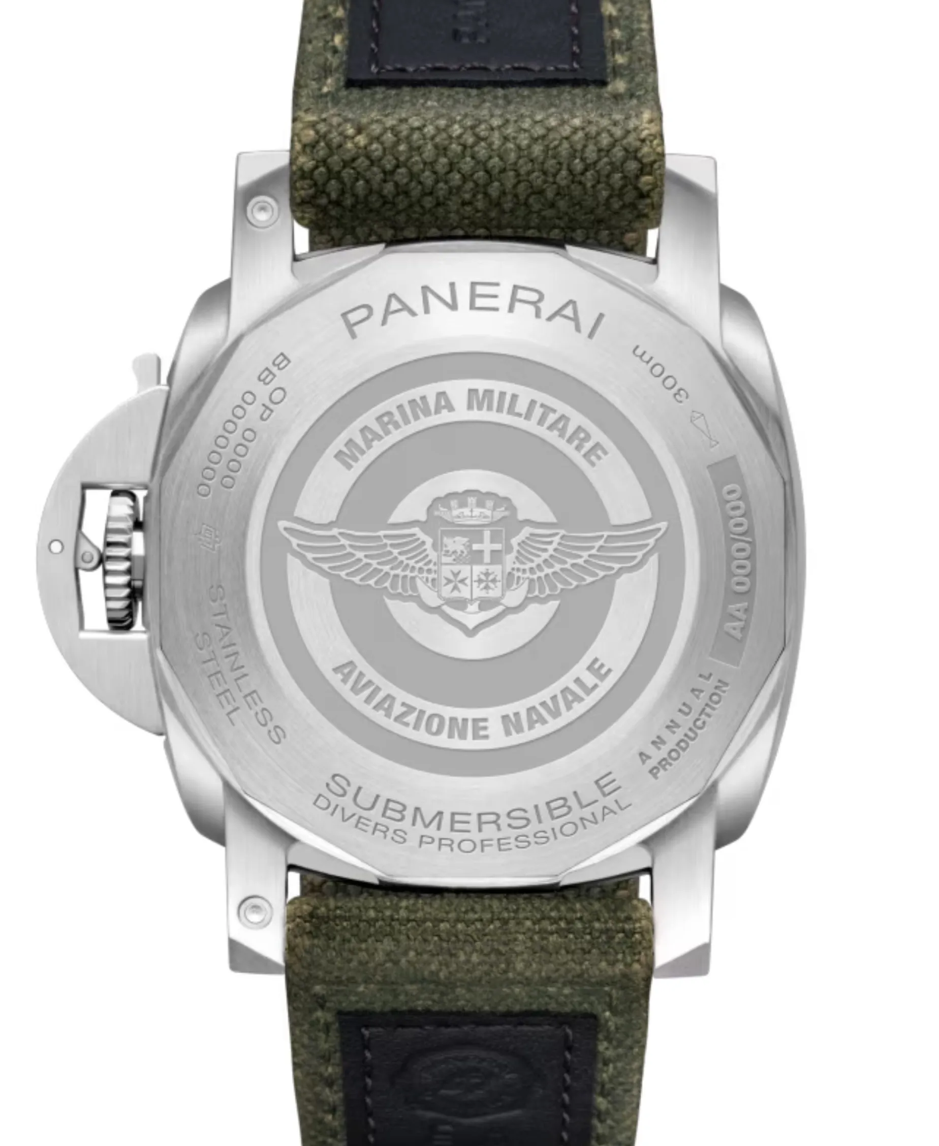 Panerai Submersible Marina Militare Automático Verde Acero 44 mm | PAM01697