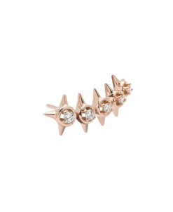 Pendiente Crawler M Peak Palace Gold&Roses Oro Rosa 18k Diamante | GR-609.3-1/2
