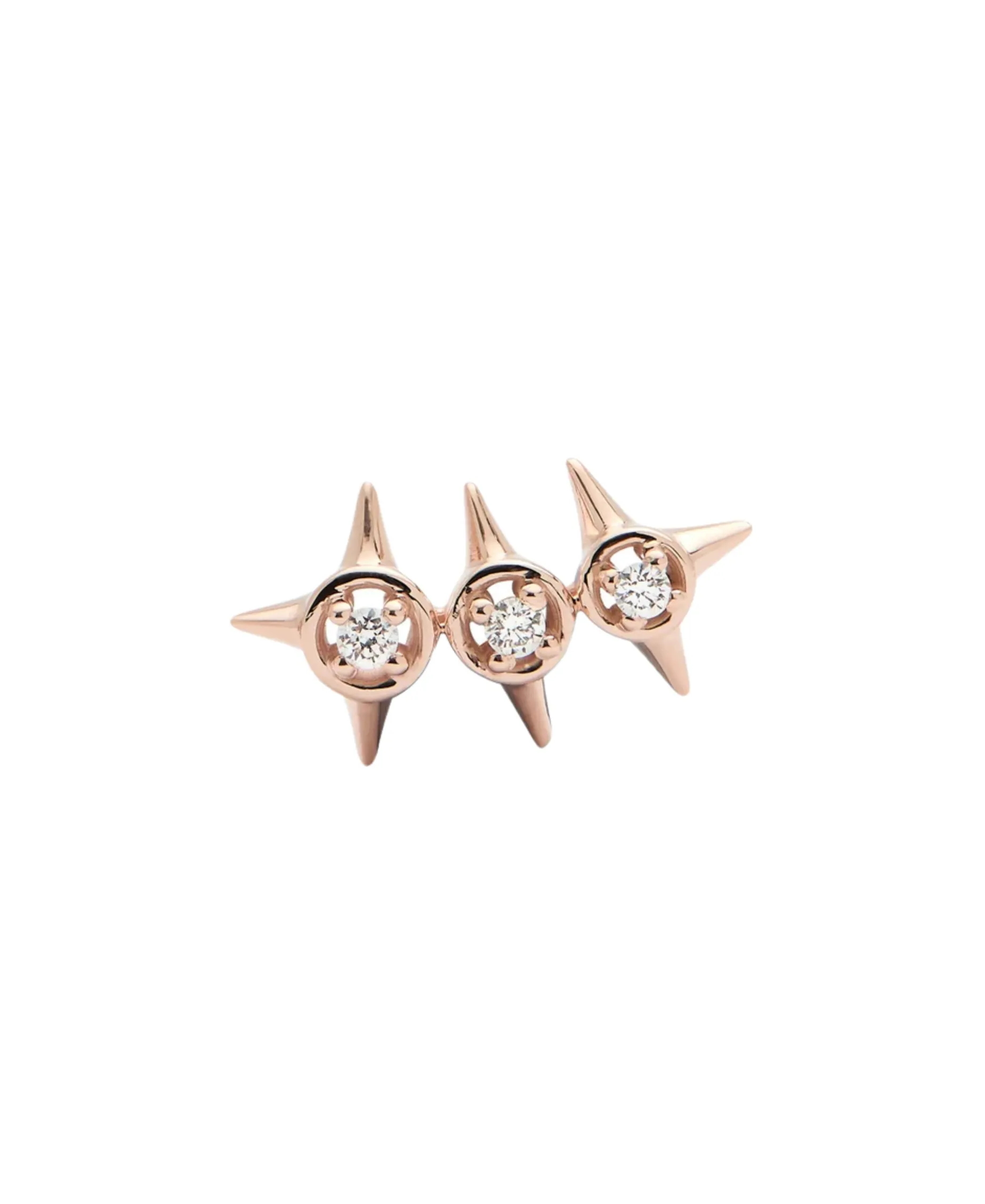 Pendiente Crawler S Peak Palace Gold&Roses Oro Rosa 18k Diamante