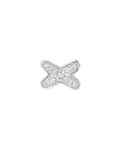 Pendiente Individual Chaumet Jeux de Liens Oro Blanco y Diamantes | 083467