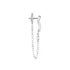 Pendiente Individual FRED Chance Infinie Oro Blanco y Diamantes | 8B0329