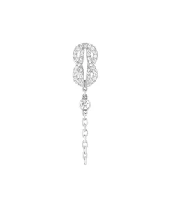 Pendiente Individual FRED Chance Infinie Oro Blanco y Diamantes | 8B0329