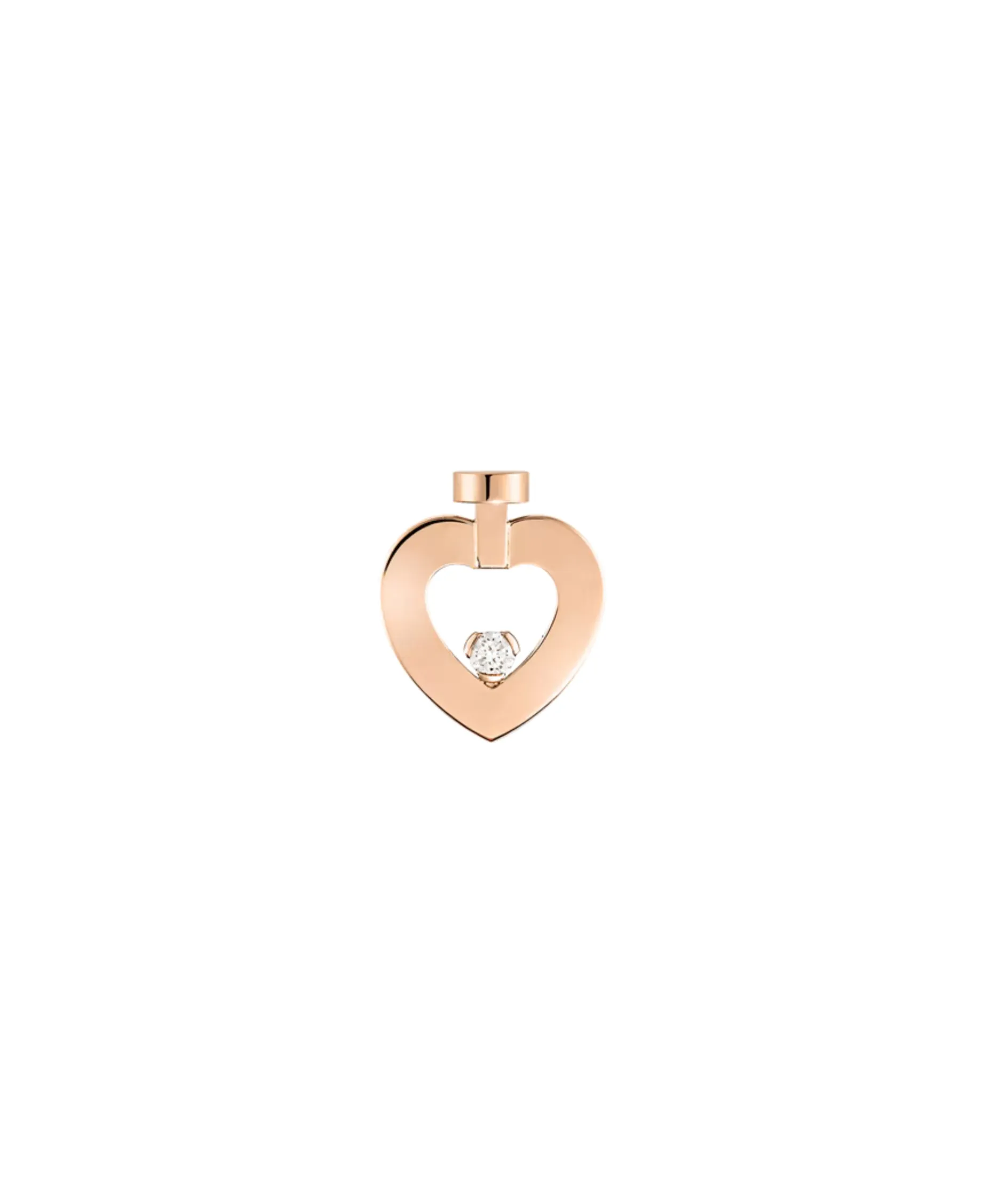 Pendiente Individual FRED Pretty Woman XS Oro Rosa y Diamantes | 8B0312